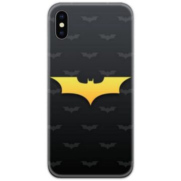 Batman Yellow Logo Slim Case Back Cover