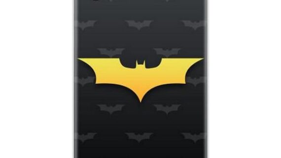 Batman Yellow Logo Slim Case Back Cover