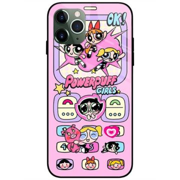 Power Puff Girls Mobile Phone Glass Case Back Cover