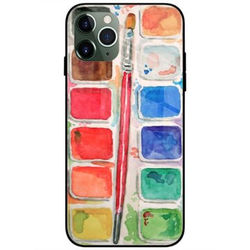 Watercolor Palette Glass Case Back Cover