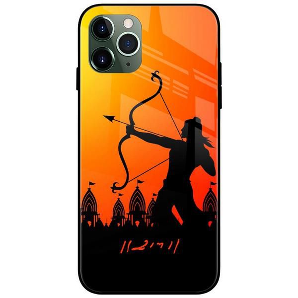 MR-GS-SS2754.jpg Shri Ram Mandir Text Glass Case Back Cover