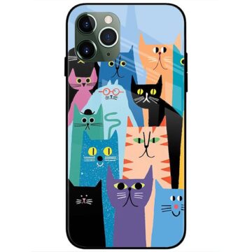 All Cats Glass Case Back Cover
