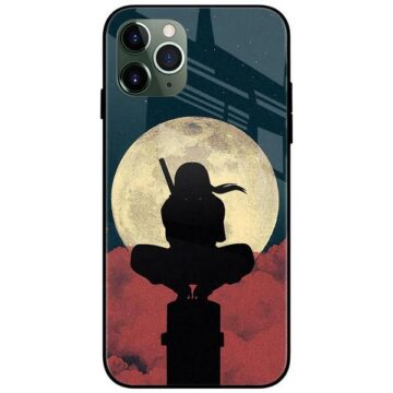 Uchiha Itachi Sunset Glass Case Back Cover