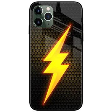 Flash Big Logo Glass Case Back Cover