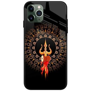 Shiva Trishul Glass Case Back Cover