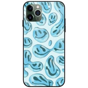 Smiley Face Glass Case Back Cover