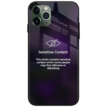 Sensitive Content Glass Case Back Cover