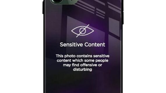 Sensitive Content Glass Case Back Cover