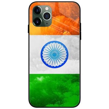 Indian Flag Glass Case Back Cover