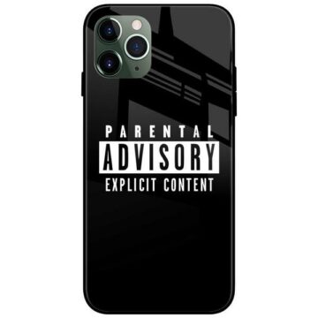 Parental Advisory Explicit Content Glass Case Back Cover