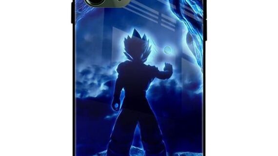 Dragon Ball Z Blue Glass Case Back Cover