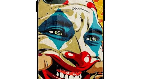 Joker Smiling Glass Case Back Cover