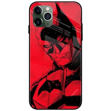 Batman Noir Red Glass Case Back Cover