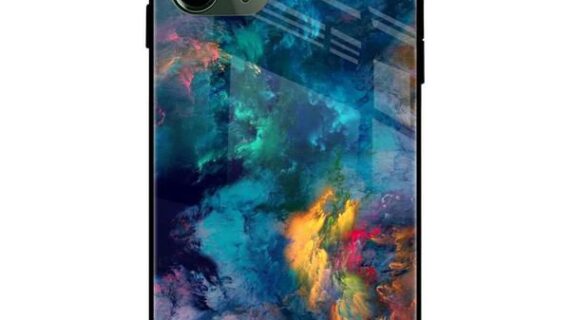 Colorful Cloud Glass Case Back Cover