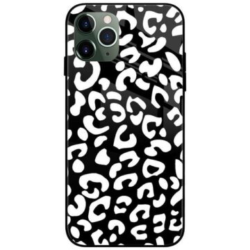 Black and White Art Work Glass Case Back Cover