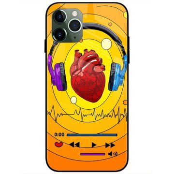 Music is My Heart Glass Case Back Cover