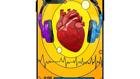 Music is My Heart Glass Case Back Cover