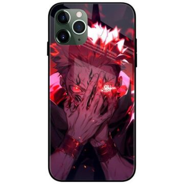 Sukuna Jujutsu Kaisen Glass Case Back Cover