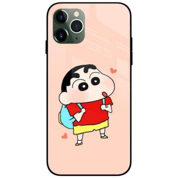 Shinchan School Boy Glass Case Back Cover