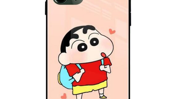 Shinchan School Boy Glass Case Back Cover