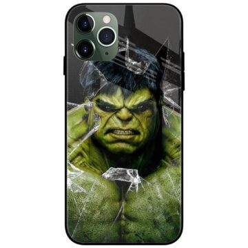 Hulk Breaking Glass Glass Case Back Cover