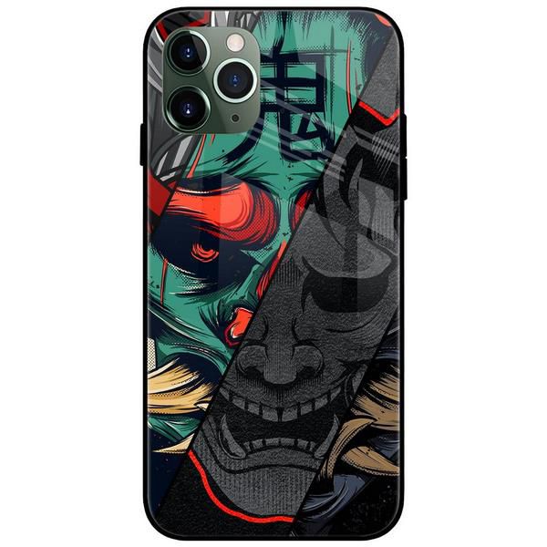 Samurai Ninja Art Glass Case Back Cover
