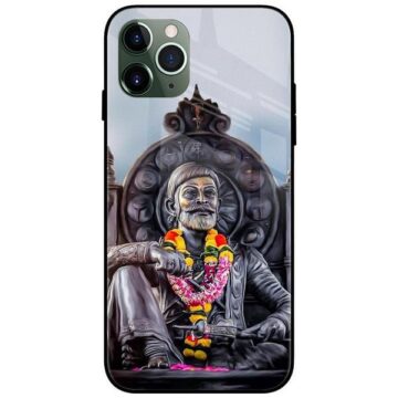 Shivaji Statue Glass Case Back Cover