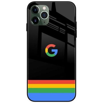 Google Logo Glass Case Back Cover