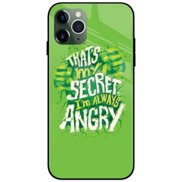 Always Angry Glass Case Back Cover