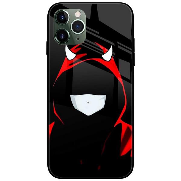 Hoodie Devil Glass Case Back Cover