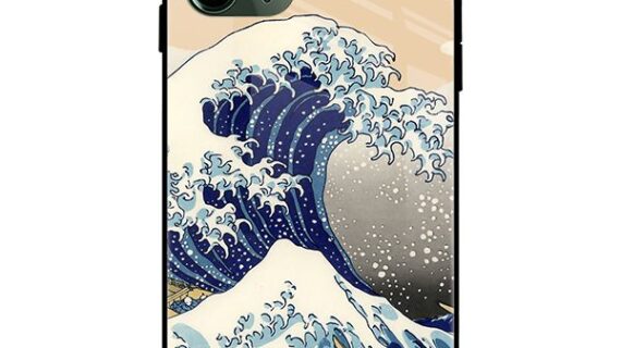 Great Wave Glass Case Back Cover