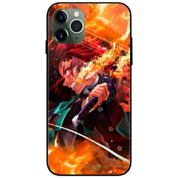 Demon Slayer Tanjiro Kamado Glass Case Back Cover