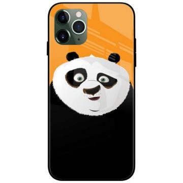 Kungfu Panda Face Glass Case Back Cover