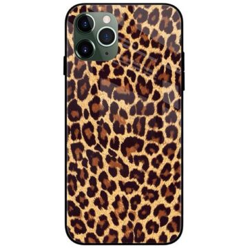 Leopard Seamless Pattern Glass Case Back Cover