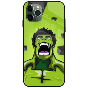 Hulk Rage Glass Case Back Cover