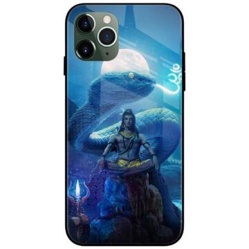 Shiva With The Vasuki Snake Glass Case Back Cover