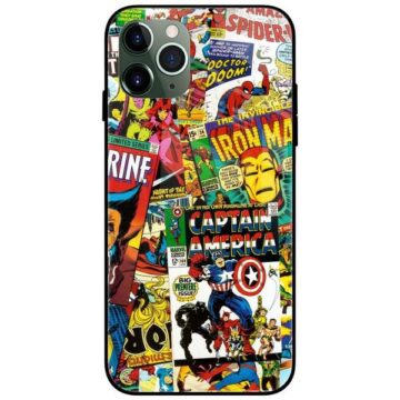 Marvel Avengers Comics Glass Case Back Cover