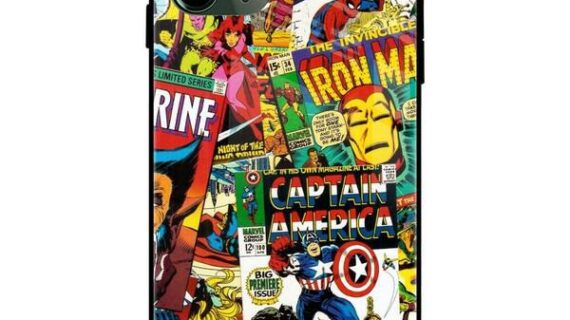 Marvel Avengers Comics Glass Case Back Cover