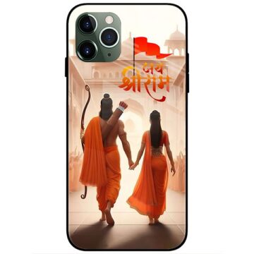 Ram Sita For Temple Glass Case Back Cover