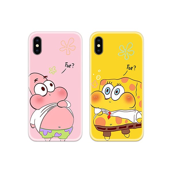 SpongeBob Patrick Fat Couple Case Back Covers