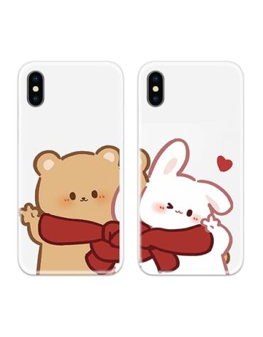 SS-MR-CC-DN-0339 Cute Teddy Couple Case Back Covers