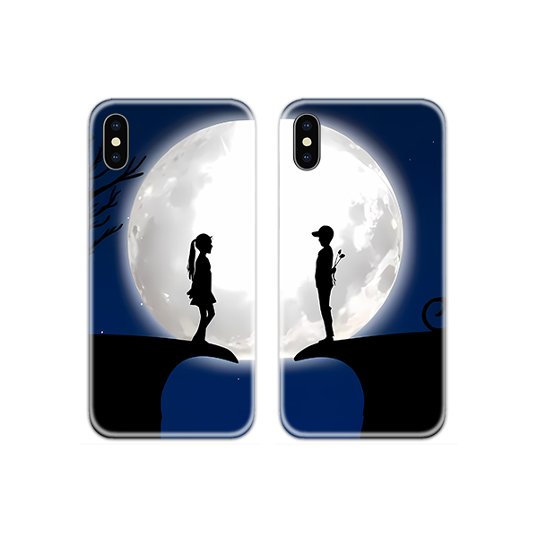Full Moon Love Couple Case Back Covers