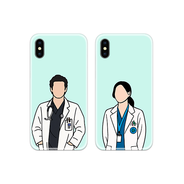 Doctor Couple Case Back Covers
