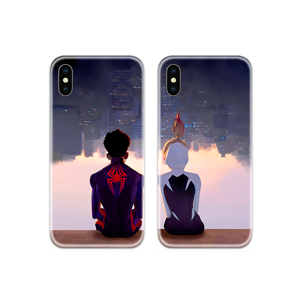 Spiderman and Gwen Couple Case Back Covers