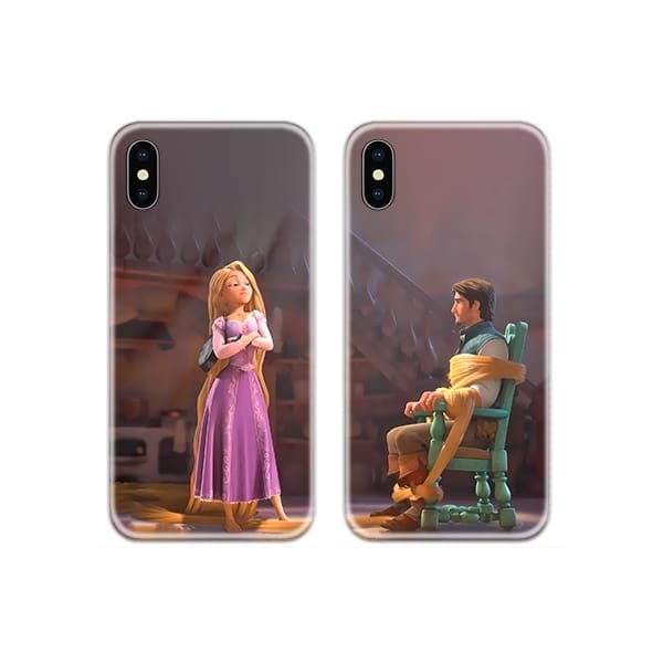 Rapunzel Tangled Flynn Couple Case Back Covers
