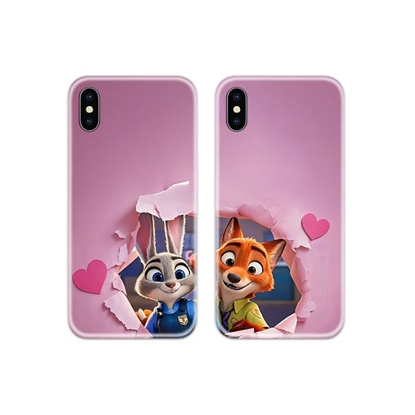 Zootopia Lovely Couple Case Back Covers