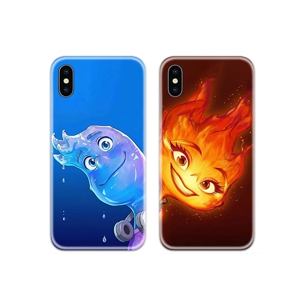 Elemental Ember Wade Couple Case Back Covers