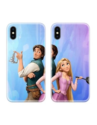 Tangled Princess and Thief Couple Case Back Covers