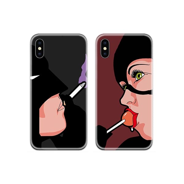 Batman and Batwoman Couple Case Back Covers