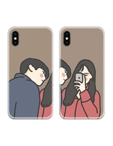 Lockscreen Couple Case Back Covers